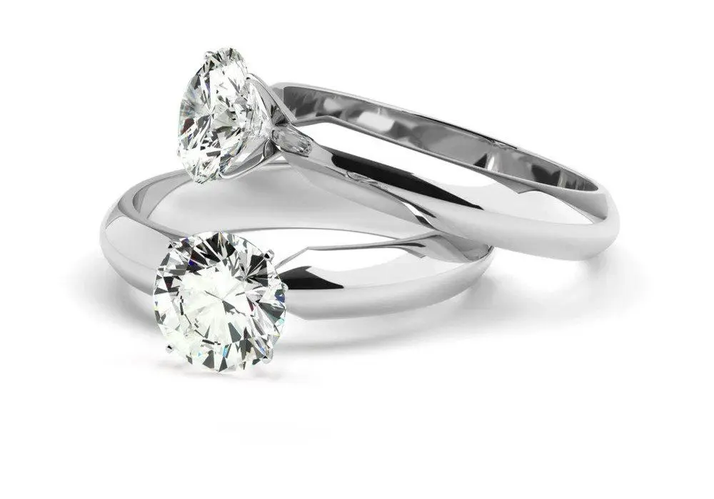 White gold diamond rings