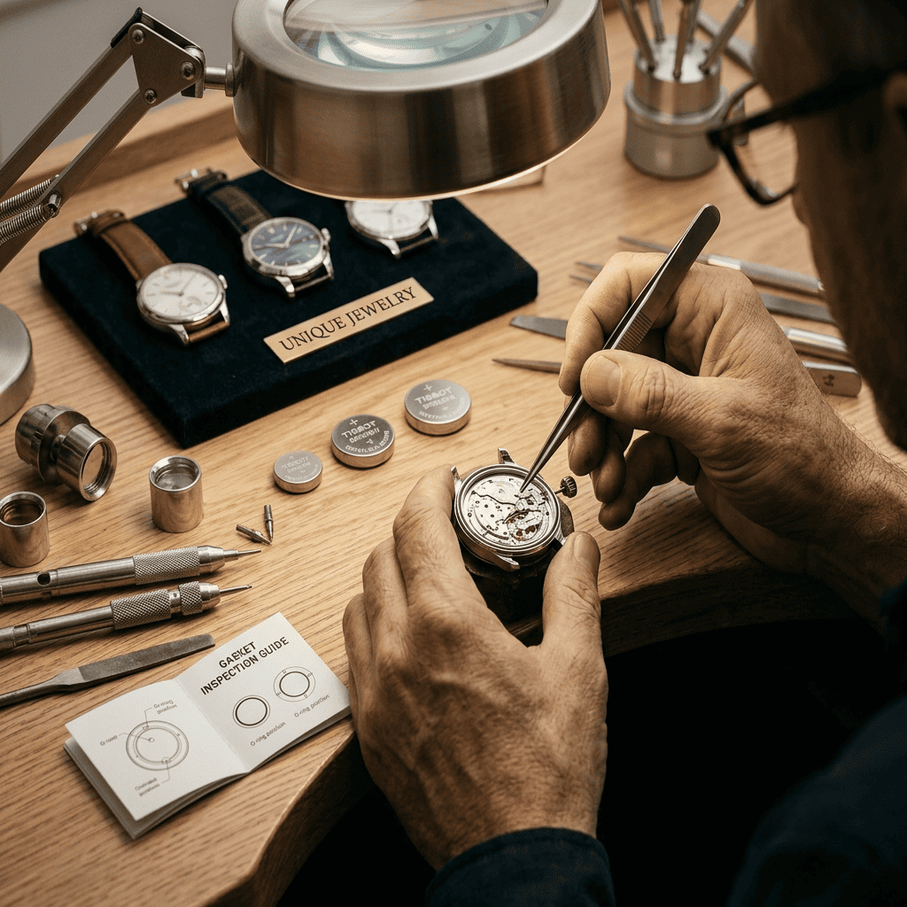 Watch battery replacement Little Rock — watch movement inspection and battery install at Unique Jewelry