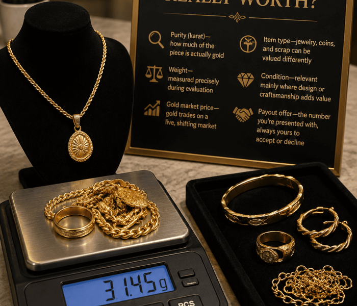 Gold rings, chains, earrings, and coins that can be sold near me in Little Rock