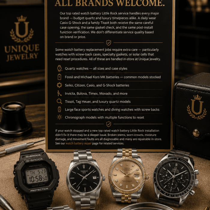 top rated watch battery Little Rock service