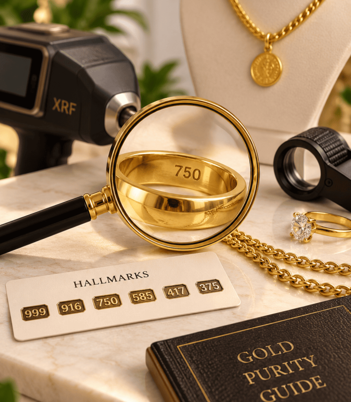 Gold jewellery buying checklist — key verification steps before purchasing gold jewellery, from hallmarks to making charges