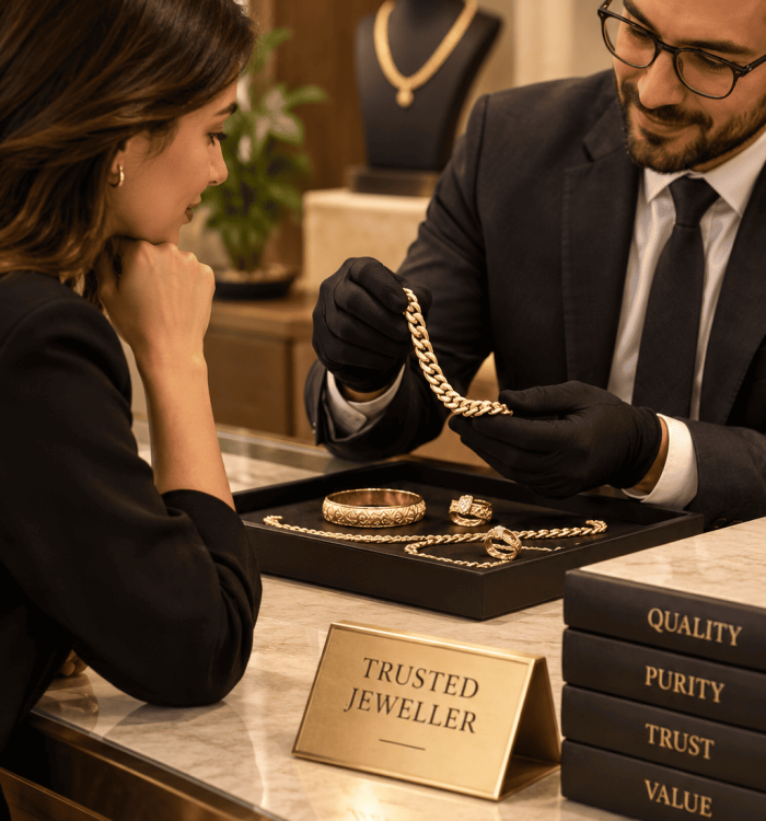 Where to buy gold jewellery — evaluating seller transparency, pricing clarity, and documentation standards